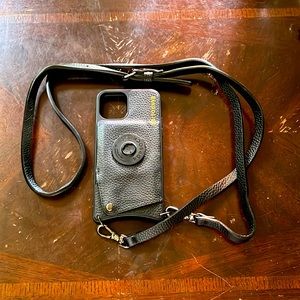 IPhone 11 Pro Bandolier Phone Case w/ Pop-socket connection.